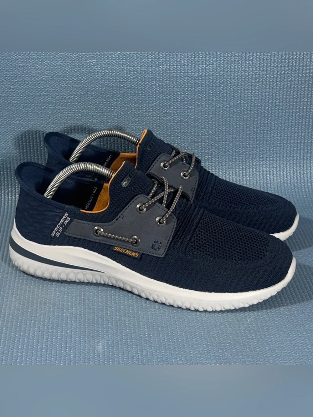 Skechers Slip-ins: Delson 3.0 Roth Navy Blue Shoes Men’s Size 8.5